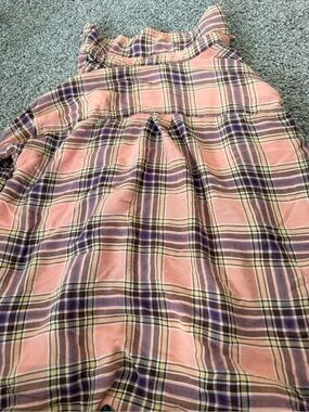 Grace and lace small - Pink and Purple Plaid Button-Front Dress